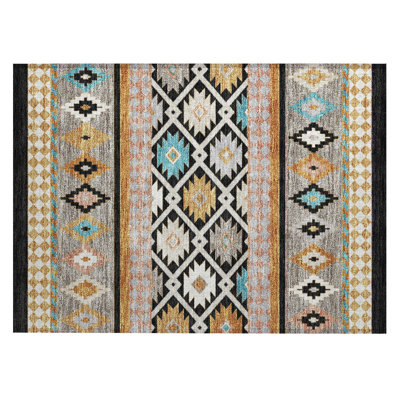 Machine Washable Indoor/Outdoor Chantille ACN2519 Southwest Rug