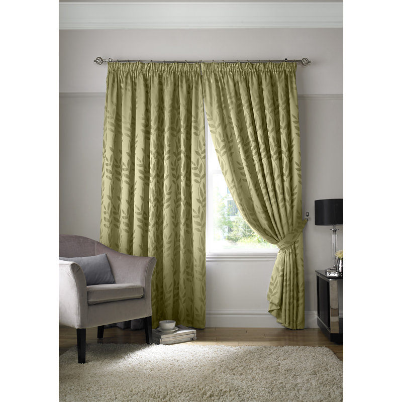 Semi Sheer Curtain Pair, 116 cm W x 182 cm D, Navy