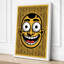 Grinning Face Retro - Wrapped Canvas-1367180169-1367180171