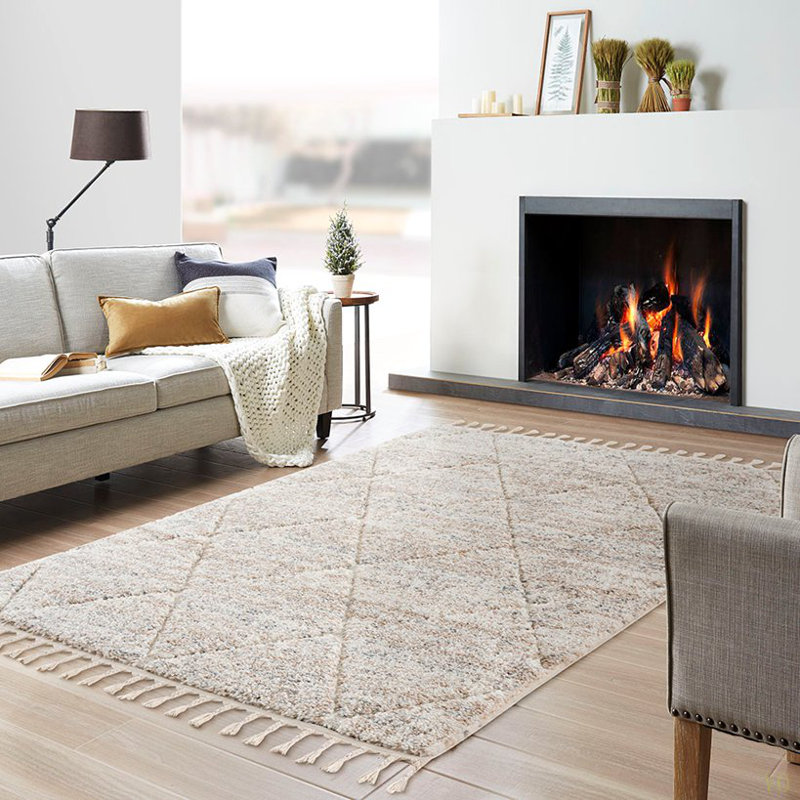 Talas Trellis Area Rug, Rectangle 5'3" x 7'