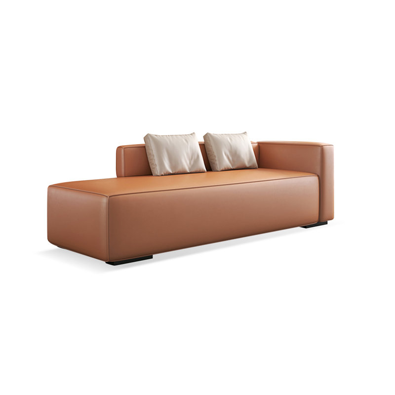 Upholstered Bench, Orange