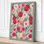 Crimson Carnation Bloom Botanical - Wrapped Canvas-1794650057-1794650059