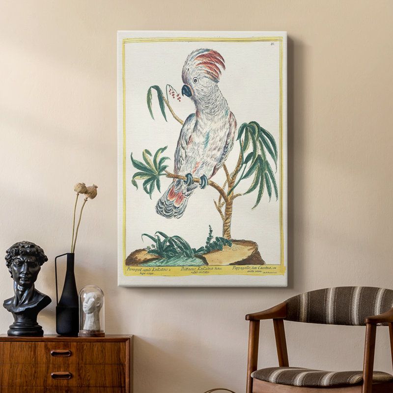 Pastel Birds II - galerie sur mesure Cavas, H 18 po x l 12 po