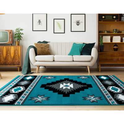 Tapis bleu Sheridan