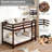 Bunk Bed Twin Over Twin With Ladder And Safety Guardrails, Solid Wood Low Bunk Beds Frame For Teens And Adults-736895006