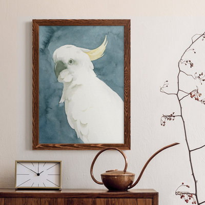 Cockatoo Portrait II, toile encadrée de qualité supérieure - prête à être accrochée