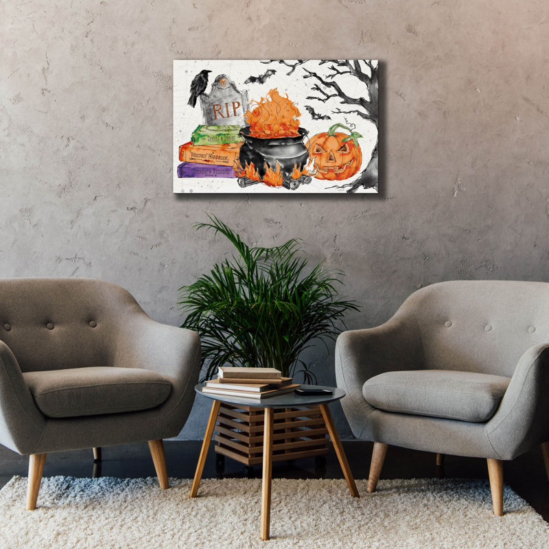 «Phantoms Of The Night I Color» par Anne Tavoletti, art mural sur toile, 40 po x 26 po, H 26 po x l 40 po x P 1,5 po