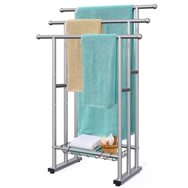 Porte-serviettes sur pied, Gris