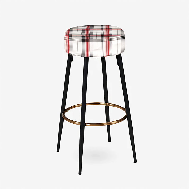 Rustic Farmhouse Plaid - Ensemble de 2 tabourets de bar écossais