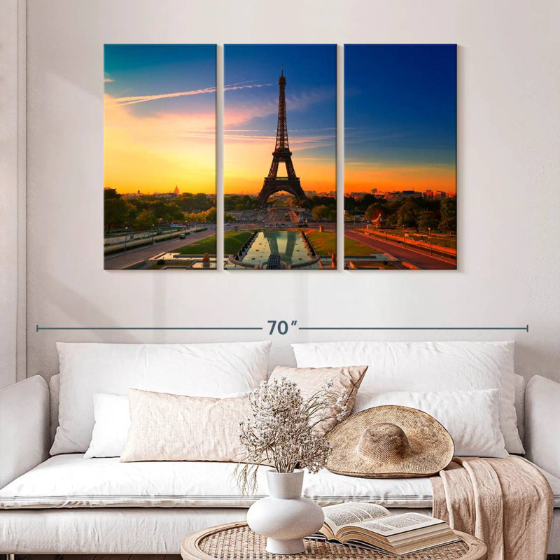 Rorry Eiffel Tower At Sunrise, 32" H x 50" W