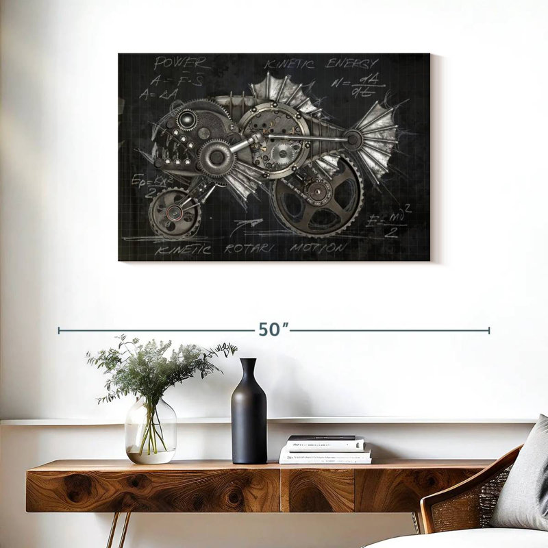 Kelan Steampunk Piranha Layout, 24" H x 36" W