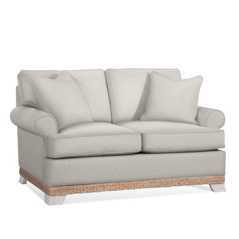 Fairwind Loveseat, White Performance Fabric; 0851-94
