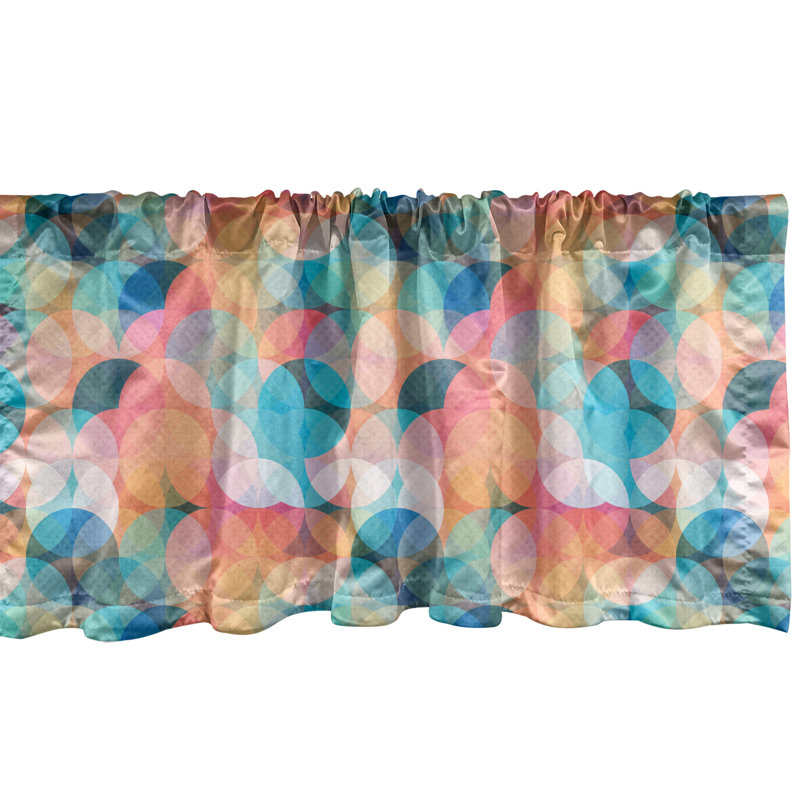 Multicolore cantonnière Ambesonne, L 54 po x L 12 po