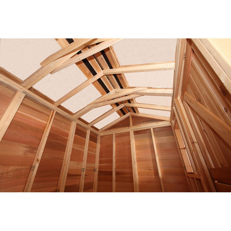 Hobbyhouse Western Red Cedar Wood Storage Shed, 112" H x 144" W x 120" D