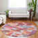 Machine Washable Indoor/Outdoor Xhevrie Paprika Rug