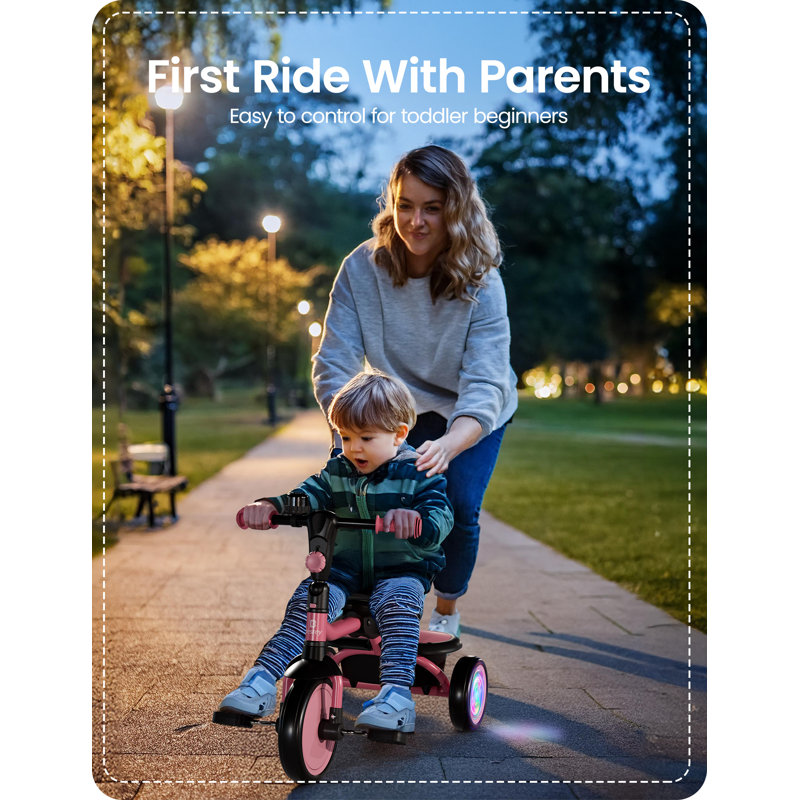 Tricycle pour tout-petits de 2 à 5 ans Besrey, Pink