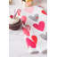 Chiffon en vaisselle imprimé st valentin