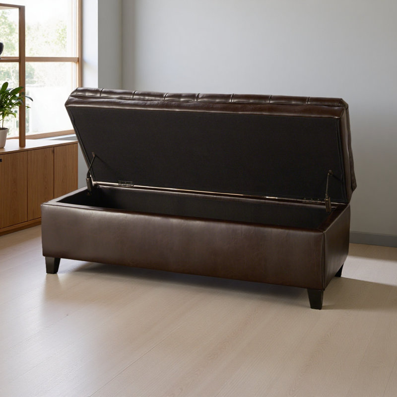 STORAGE OTTOMAN, Brown