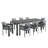 Tahoe 9-Piece Outdoor Patio Aluminum Dining Set With Extendable Table-110986627