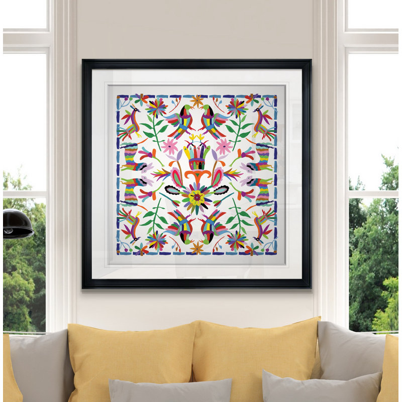Hallucination I, peinture, H 16 po x l 16 po x P 1,5 po, Cadre noir