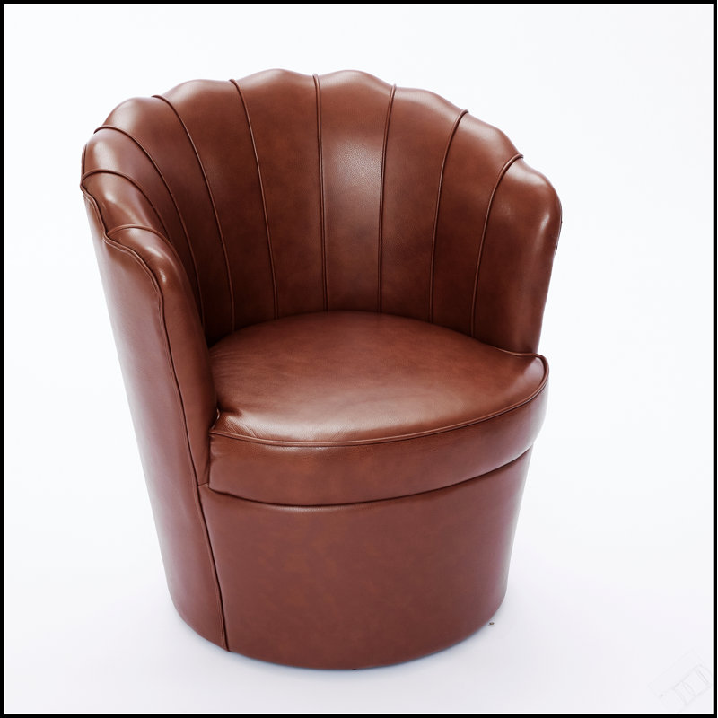 Chaise de bureau Petal, Brun