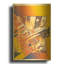 «Take Off Yellow» par David Chestnutt, art mural en métal doré, 16 po x 24 po-1565725016