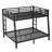 Metal Bunk Bed for Teens and Adults,Space-Saving/Noise Reduced/No Box Spring Needed,Black-975089999