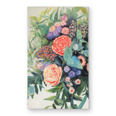Flowers Melody - Coral Outdoor Area Rug for Home Decor