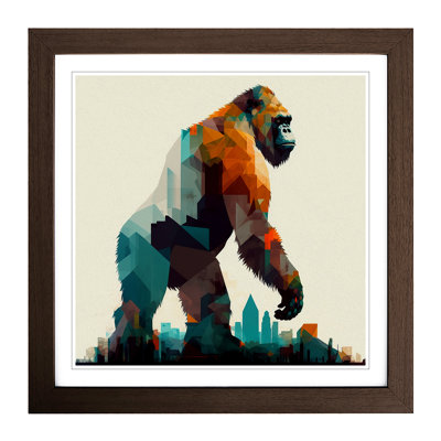 King Kong Geometric No.1 - Framed Print