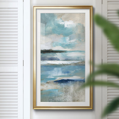 Distant Drama I - Peinture sur toile encadrée