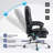 Reclining Massage Office Chair with Footrest, High Back Ergonomic Executive Chair with Heating and Vibration Function-457406551