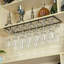 Kilmarnock Hanging Wine Glass Rack in Black