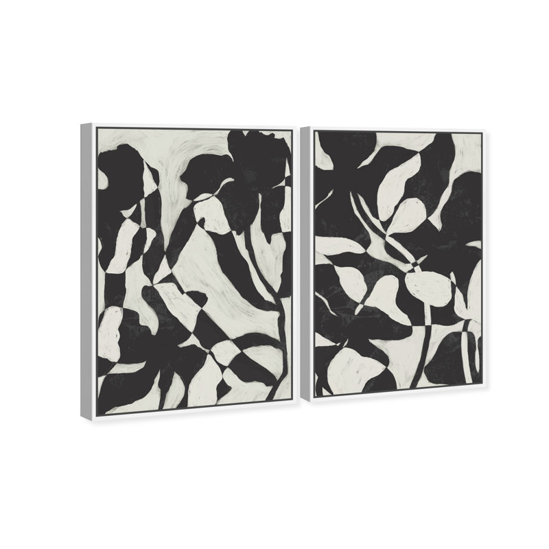 Contrast Nature Set Set by Oliver Gal, 50"H x 34"W, White Floater Frame