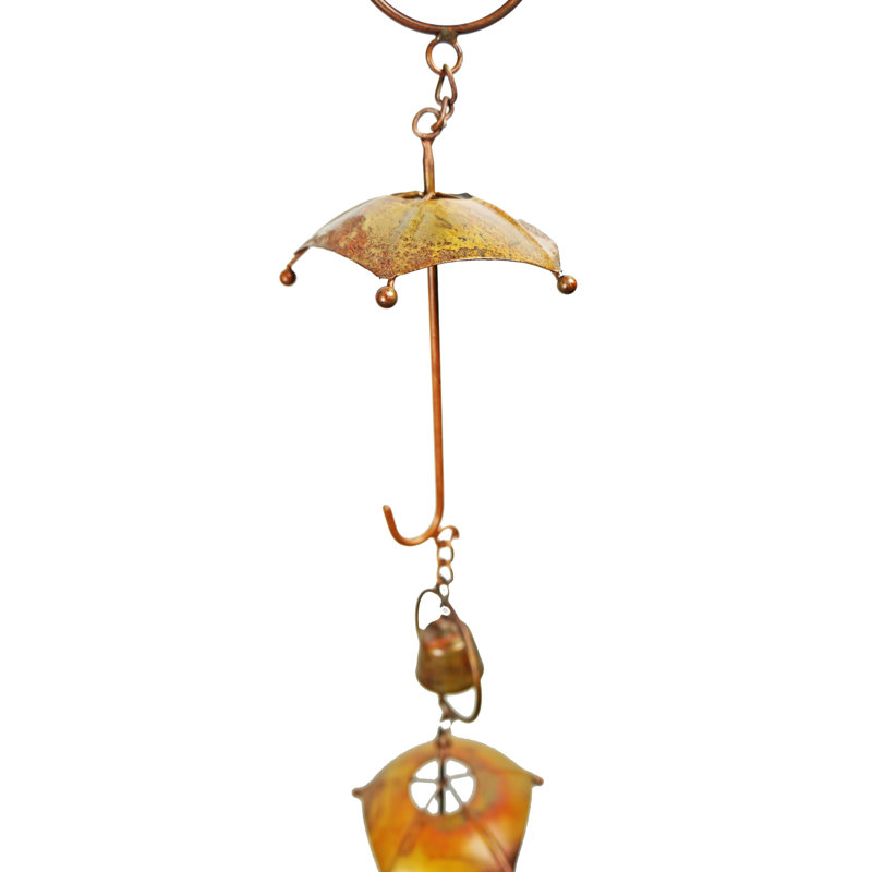 Chaîne de pluie parasol Lupo, Cuivre