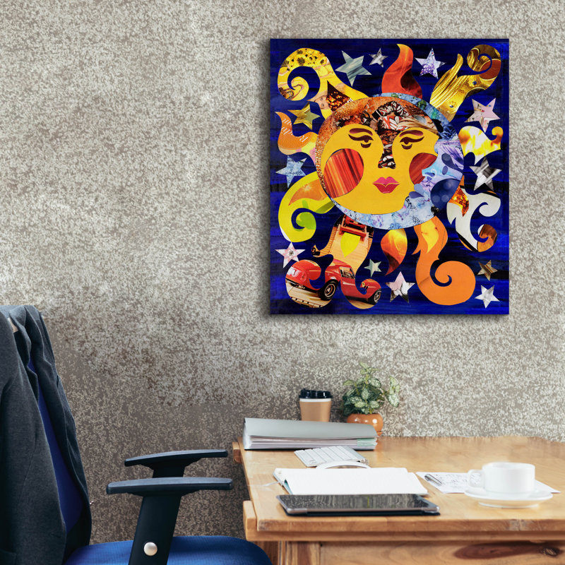 «Celestial» par Artpoptart, art mural sur toile, H 30 po x l 26 po x P 1,5 po