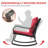 Metal 2 - Person Outdoor Patio Rocking Seating Group with Cushions-987755994