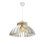 Élégant lustre couronne blanche, conception scandinave, 15,0 po x 15,4 po | Corps en panneau de fibres à densité moyenne avec câble réglable | Douille E27, 40 W maximum | Parfait pour les décorations modernes et les solutions d'éclairage
