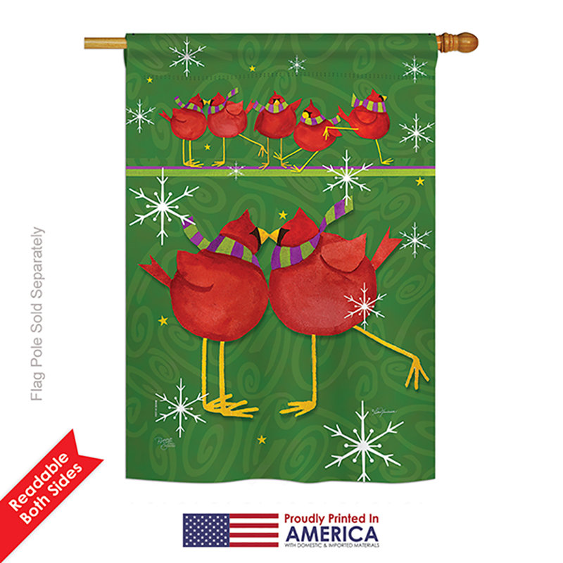 Polyester à 2 côtés 40 x 28 po drapeau maison Callin