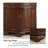 Walnut-colored Solid Wood Corner Cabinet