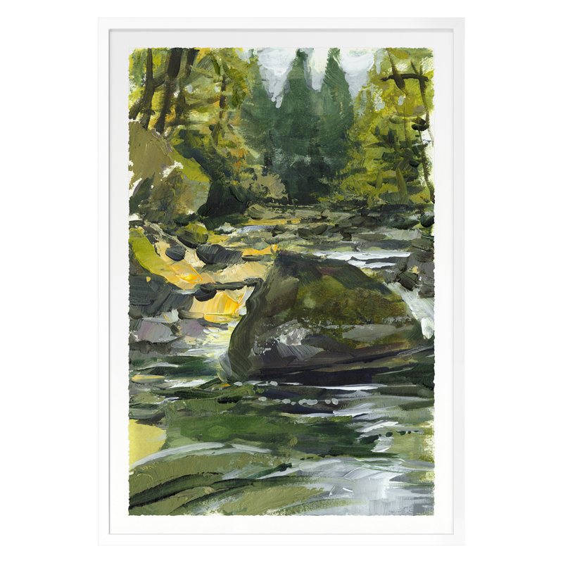Tye River 3 Print by Van Hoang, 26" H x 18" W x 1.25" D, White Framed