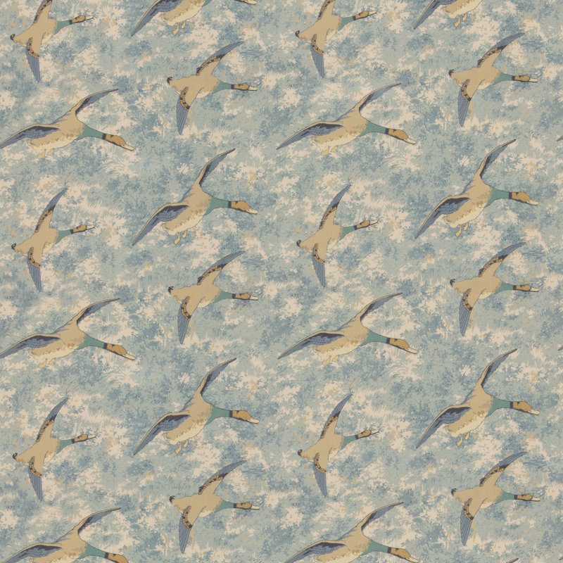 Forest Ducks Velvet, Blue