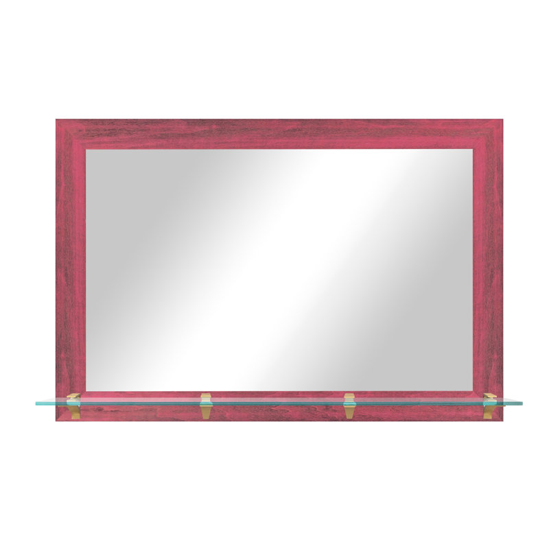 Miroir d'appoint Manosh, 32,5 po x 48 po, Or brossé