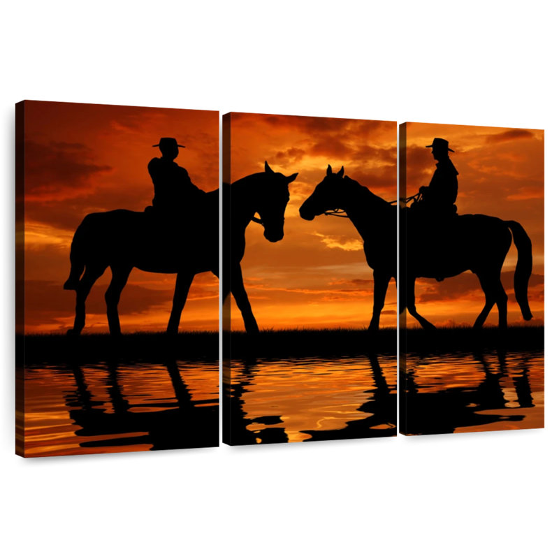 Lelar Cowboy Duo, 48" H x 74" W