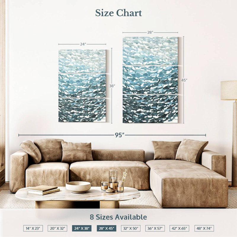 Brampt Deeper Blue, 38'' H X 24'' W