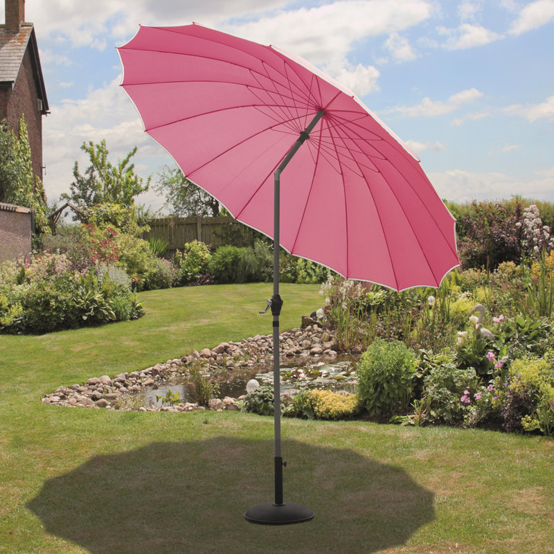 Parasol Dilaver 106,3 avec contrepoids inclus, Rose
