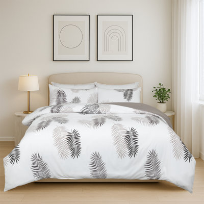 Haffa Microfiber Duvet Cover Set with Pillowcases