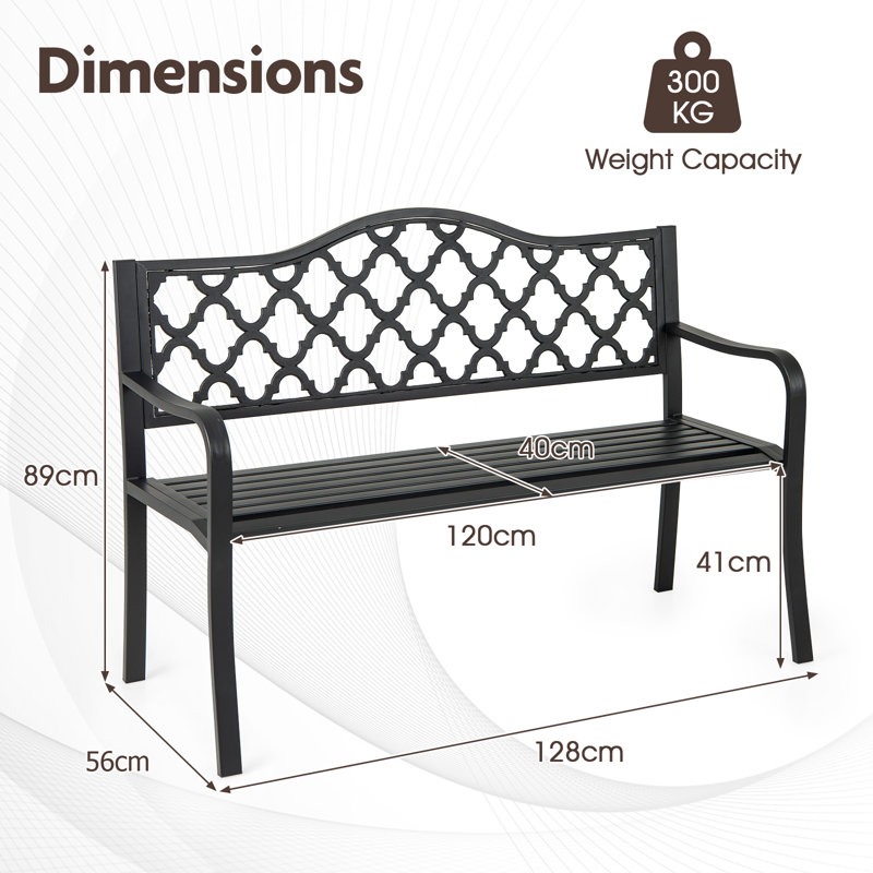 Metal Outdoor Bench