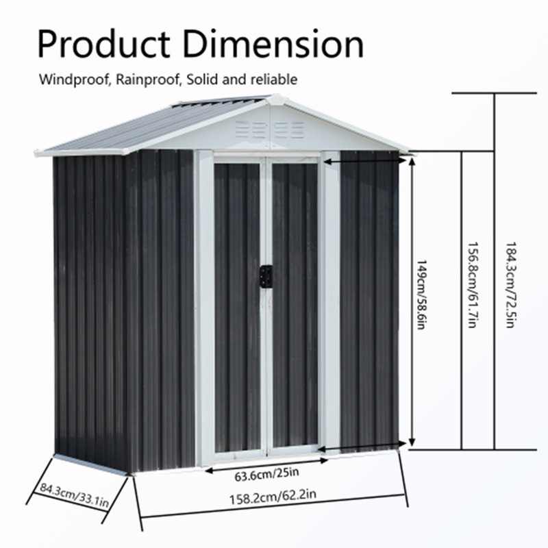 Outdoor Storage Shed With Base