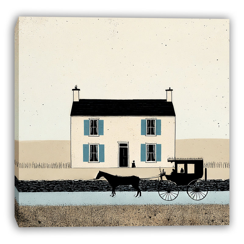 «Quiet Road Home», art mural sur toile tendue, L 30 po x H 30 po x P 1,5 po