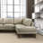 Benson Leather Sectional Sofa Chaise-1004928153